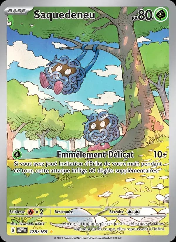 Saquedeneu — 151 178 French Pokémon card