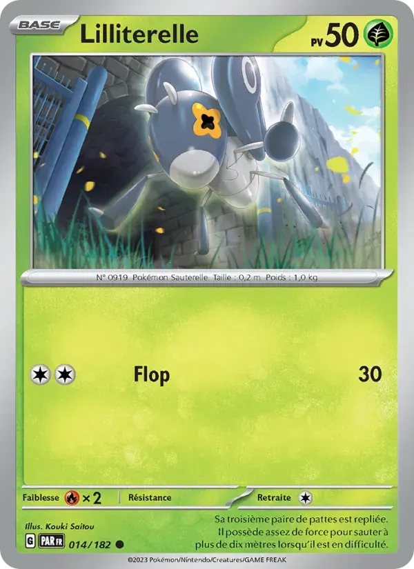 Lilliterelle — Faille Paradoxe 14 French Pokémon card