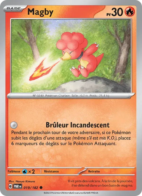 Magby — Faille Paradoxe 19 French Pokémon card