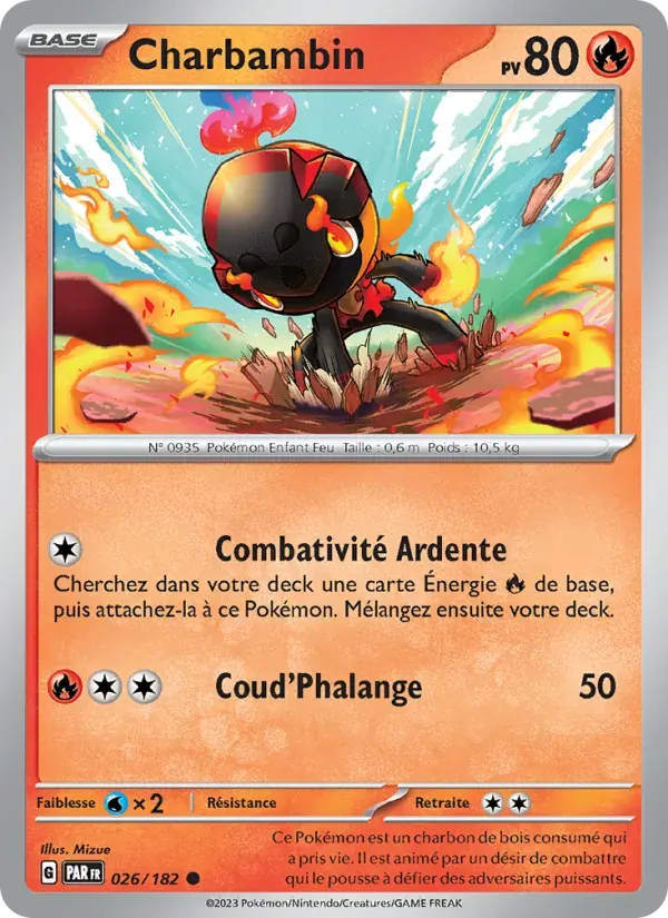 Charbambin — Faille Paradoxe 26 French Pokémon card