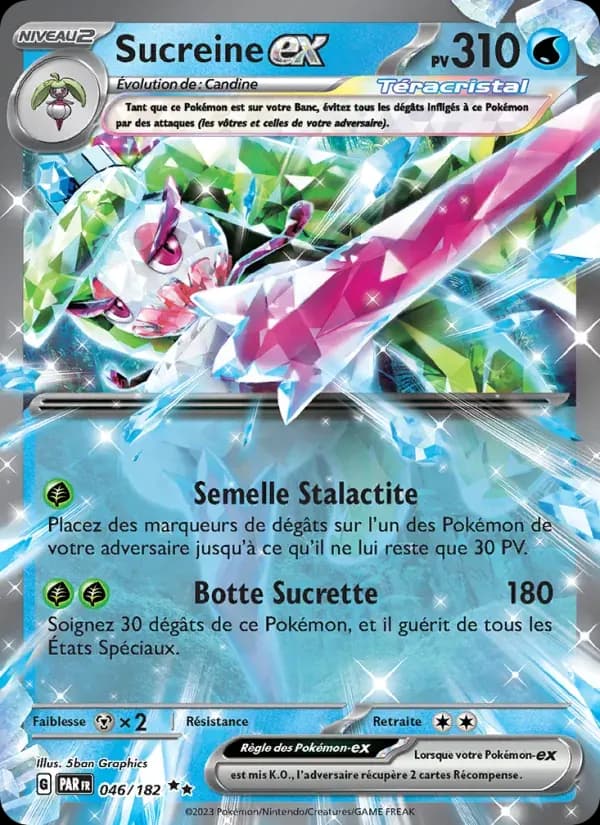 Sucreine-ex — Faille Paradoxe 46 French Pokémon card
