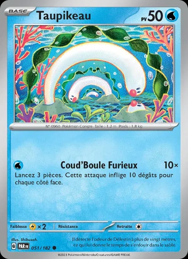 Taupikeau — Faille Paradoxe 51 French Pokémon card