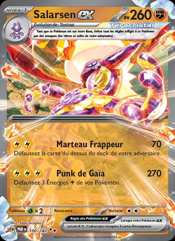Salarsen-ex — Faille Paradoxe 100 French Pokémon card