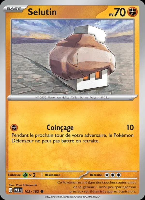 Selutin — Faille Paradoxe 102 French Pokémon card