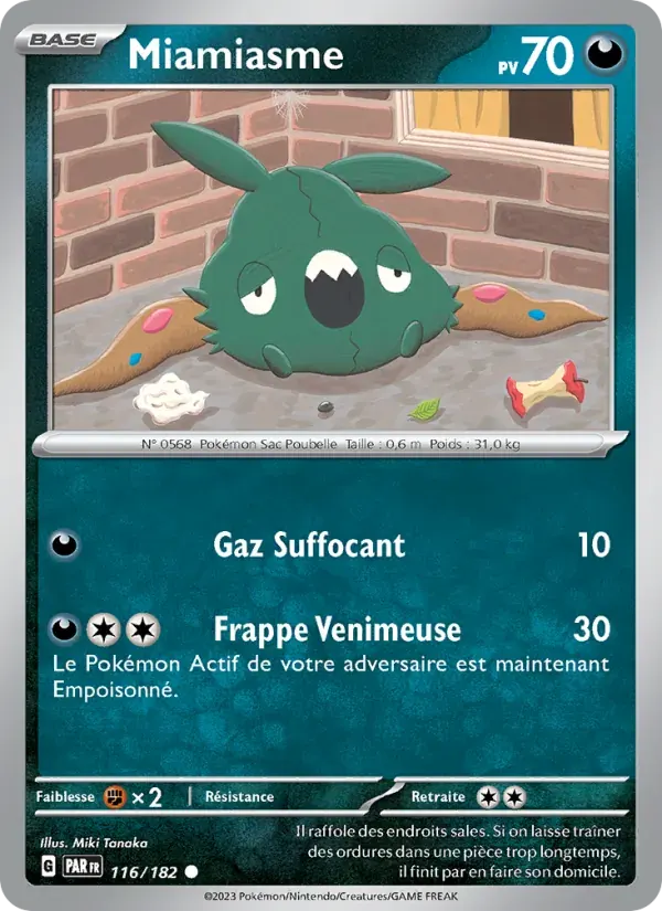 Miamiasme — Faille Paradoxe 116 French Pokémon card