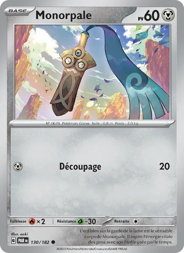 Monorpale — Faille Paradoxe 130 French Pokémon card