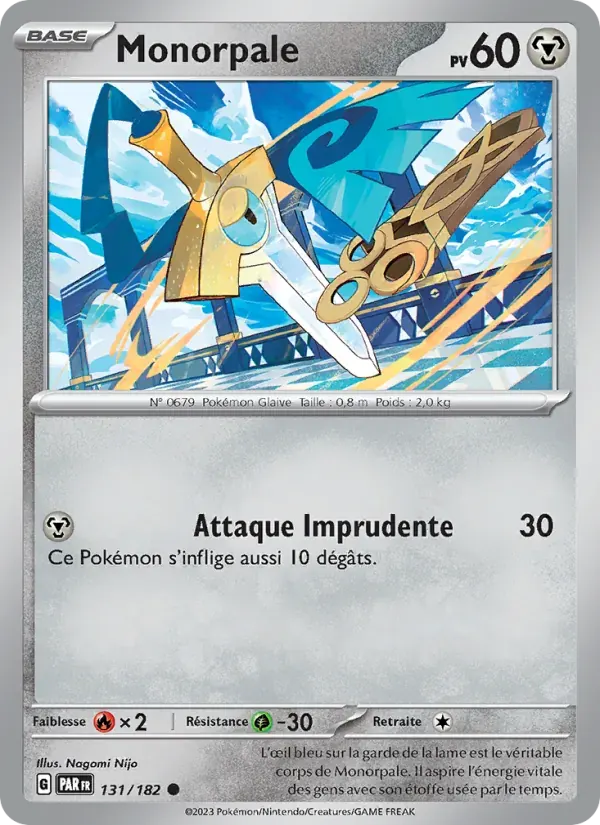 Monorpale — Faille Paradoxe 131 French Pokémon card