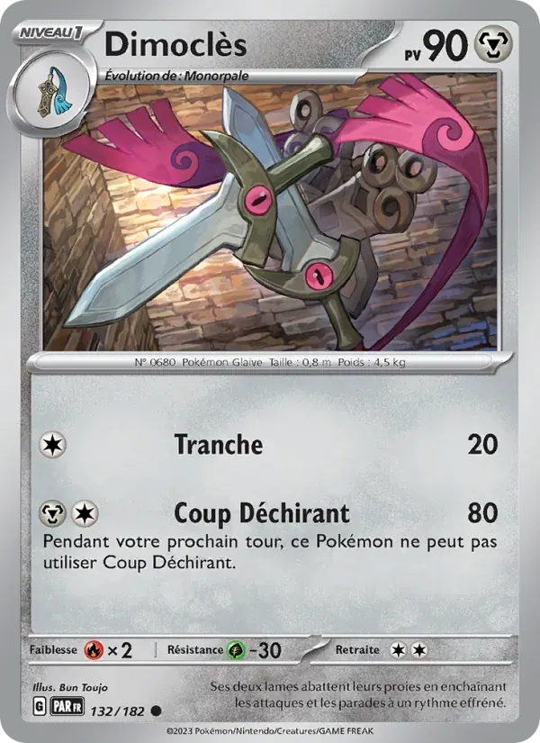 Dimoclès — Faille Paradoxe 132 French Pokémon card