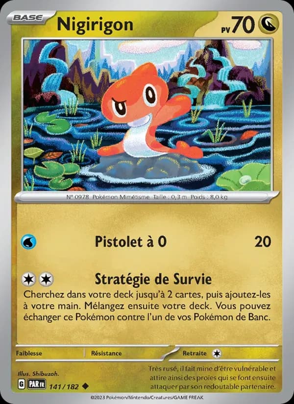 Nigirigon — Faille Paradoxe 141 French Pokémon card