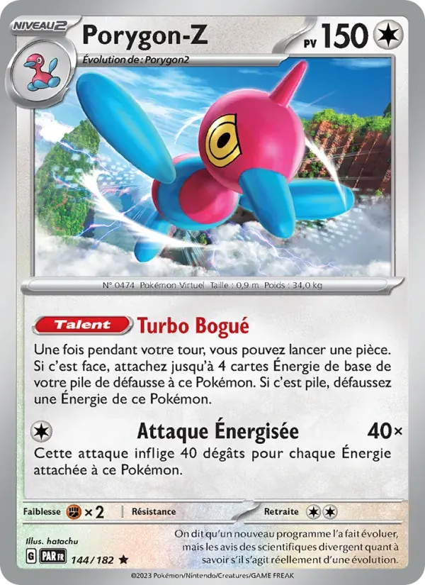 Porygon-Z — Faille Paradoxe 144 French Pokémon card
