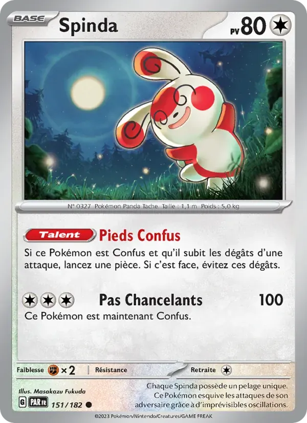 Spinda — Faille Paradoxe 151 French Pokémon card