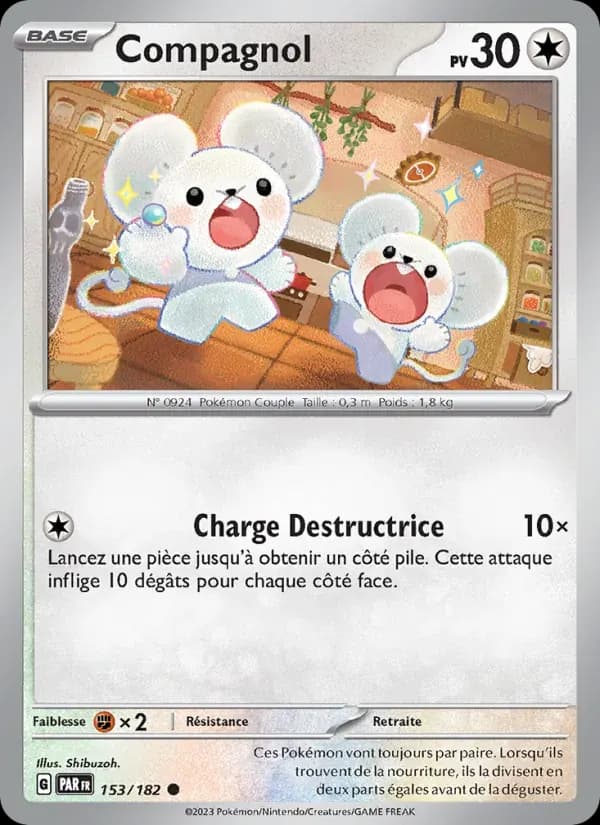 Compagnol — Faille Paradoxe 153 French Pokémon card