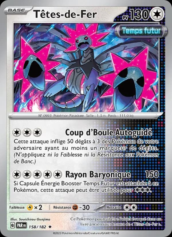 Têtes-de-Fer — Faille Paradoxe 158 French Pokémon card
