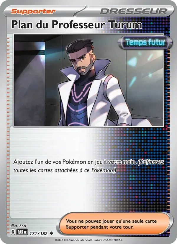 Plan du Professeur Turum — Faille Paradoxe 171 French Pokémon card