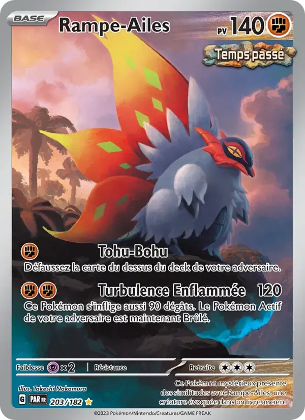 Rampe-Ailes — Faille Paradoxe 203 French Pokémon card