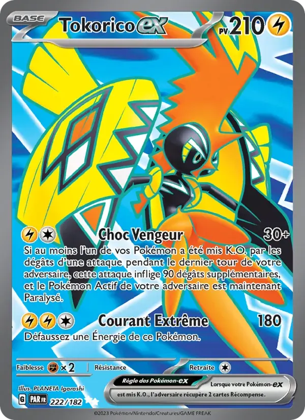 Tokorico-ex — Faille Paradoxe 222 French Pokémon card