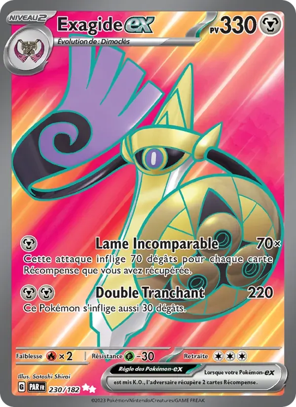 Exagide-ex — Faille Paradoxe 230 French Pokémon card