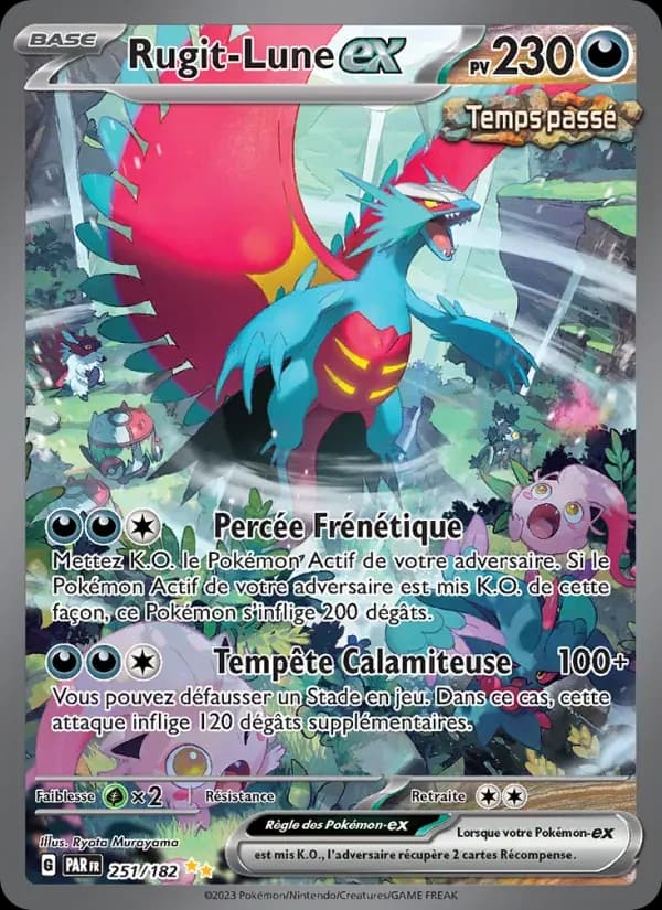 Rugit-Lune-ex — Faille Paradoxe 251 French Pokémon card