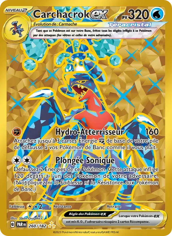 Carchacrok-ex — Faille Paradoxe 260 French Pokémon card