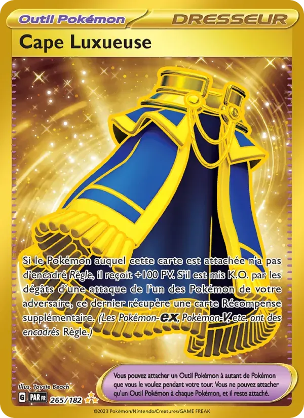 Cape Luxueuse — Faille Paradoxe 265 French Pokémon card