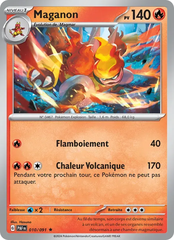 Maganon — Destinées de Paldea 10 French Pokémon card