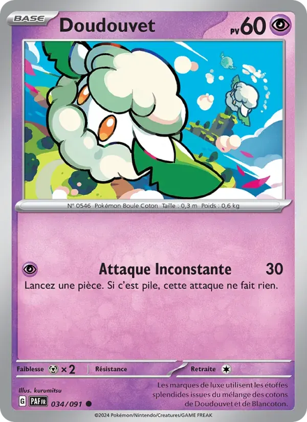 Doudouvet — Destinées de Paldea 34 French Pokémon card