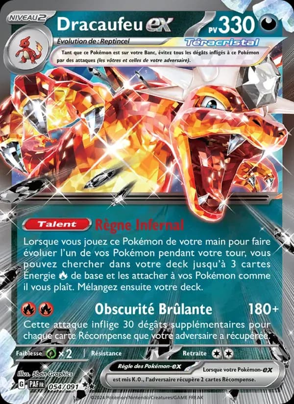 Dracaufeu-ex — Destinées de Paldea 54 French Pokémon card