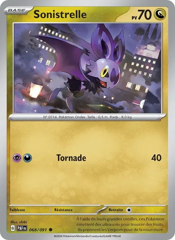 Sonistrelle — Destinées de Paldea 68 French Pokémon card