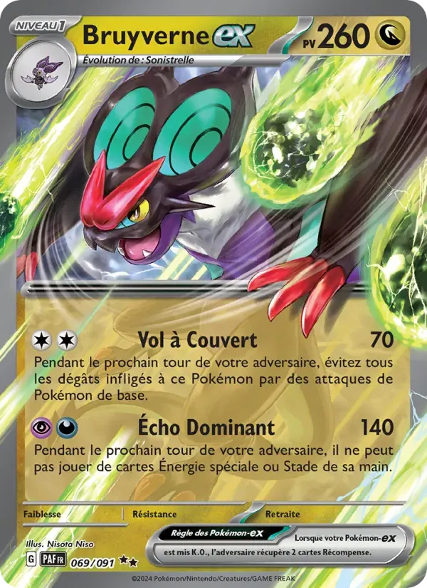 Bruyverne-ex — Destinées de Paldea 69 French Pokémon card