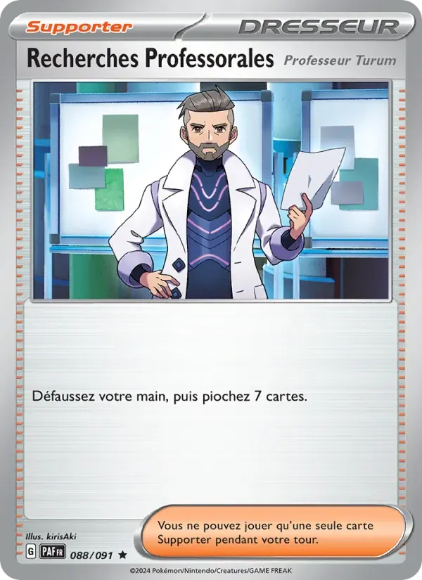 Recherches Professorales — Destinées de Paldea 88 French Pokémon card