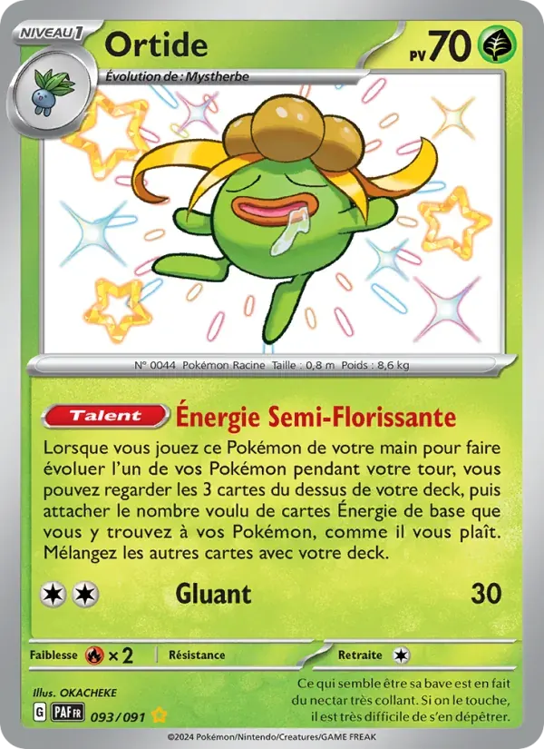 Ortide — Destinées de Paldea 93 French Pokémon card