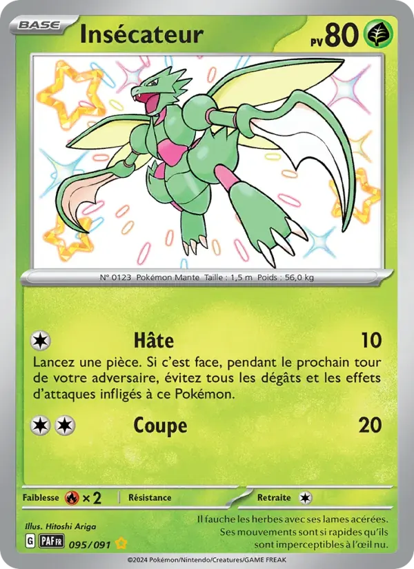 Insécateur — Destinées de Paldea 95 French Pokémon card