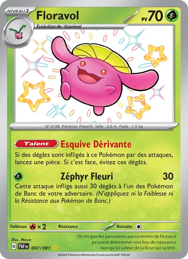 Floravol — Destinées de Paldea 97 French Pokémon card