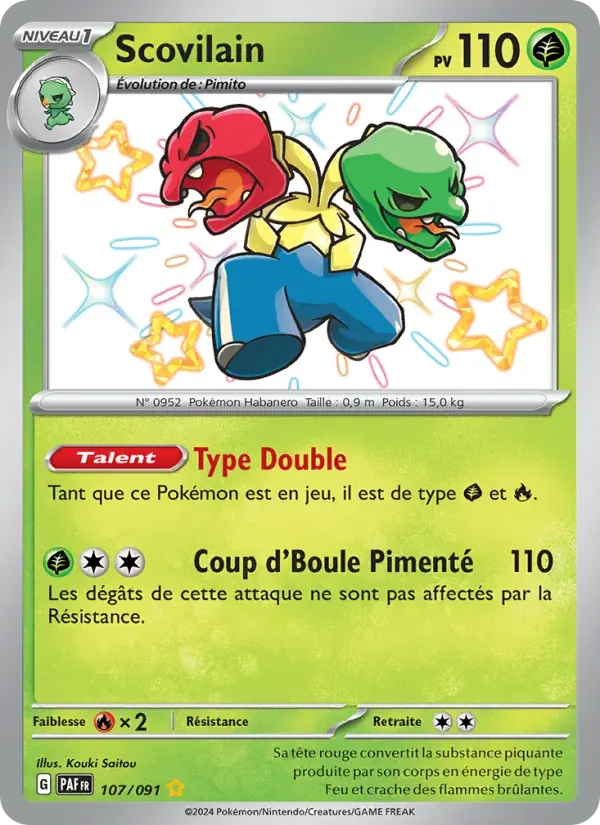 Scovilain — Destinées de Paldea 107 French Pokémon card