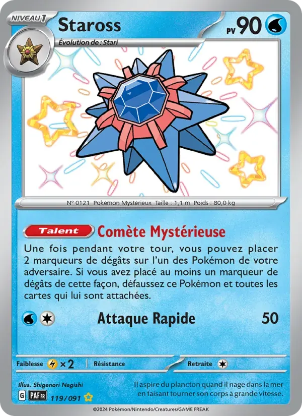 Staross — Destinées de Paldea 119 French Pokémon card