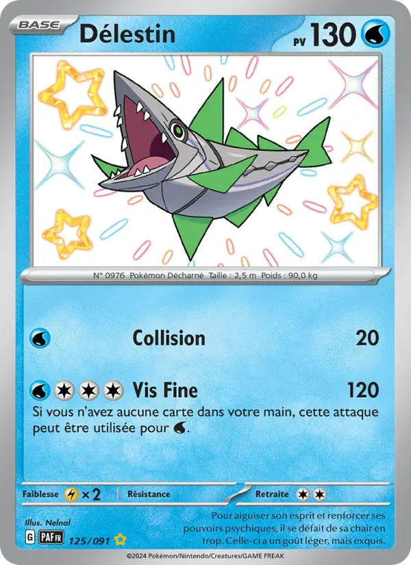 Délestin — Destinées de Paldea 125 French Pokémon card