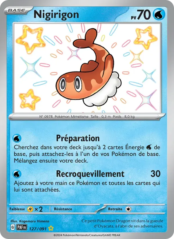 Nigirigon — Destinées de Paldea 127 French Pokémon card