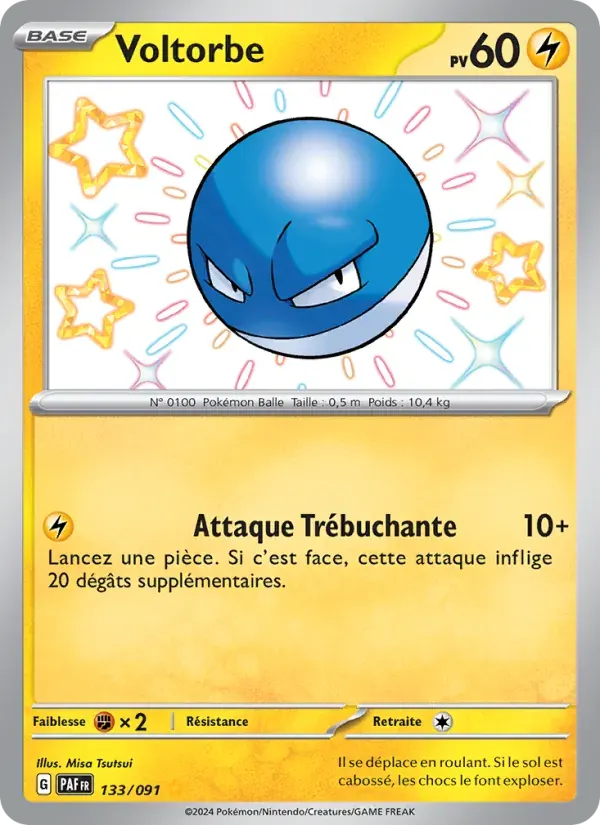 Voltorbe — Destinées de Paldea 133 French Pokémon card