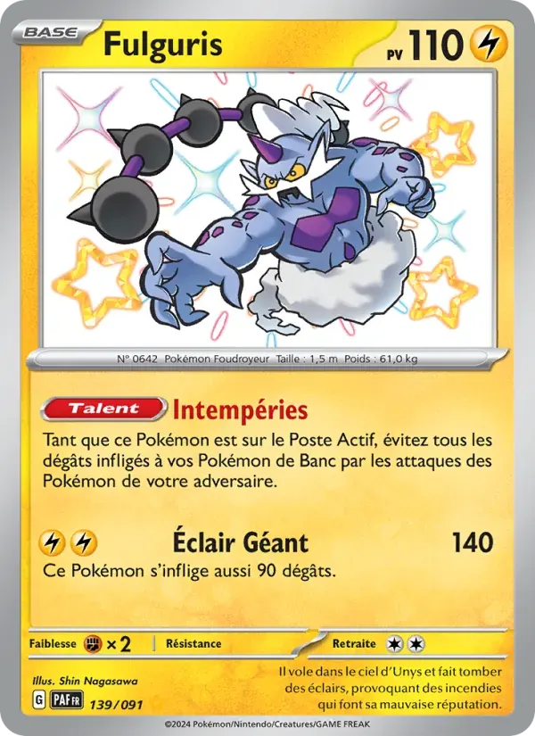 Fulguris — Destinées de Paldea 139 French Pokémon card