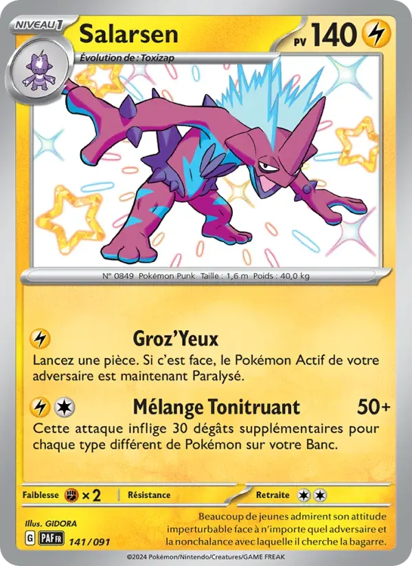 Salarsen — Destinées de Paldea 141 French Pokémon card
