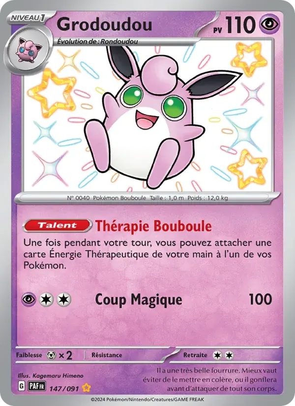 Grodoudou — Destinées de Paldea 147 French Pokémon card
