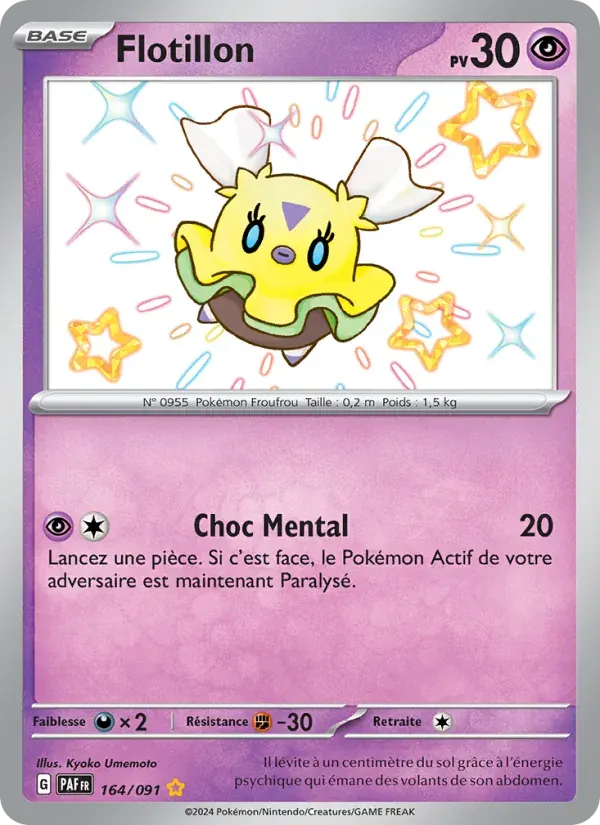 Flotillon — Destinées de Paldea 164 French Pokémon card