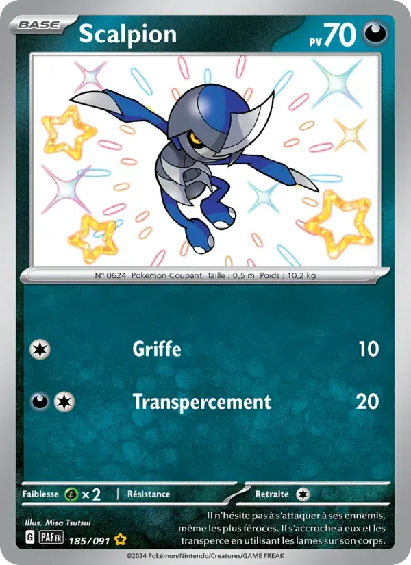 Scalpion — Destinées de Paldea 185 French Pokémon card