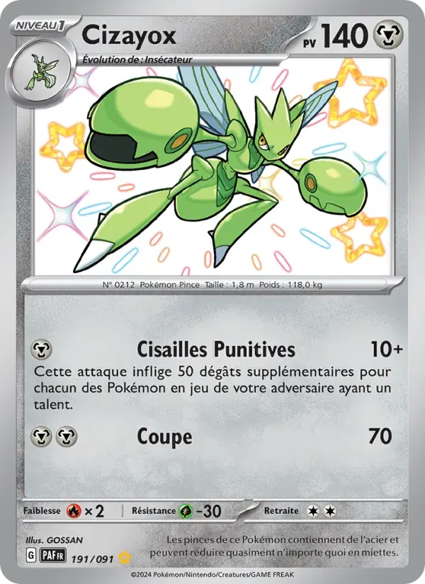 Cizayox — Destinées de Paldea 191 French Pokémon card