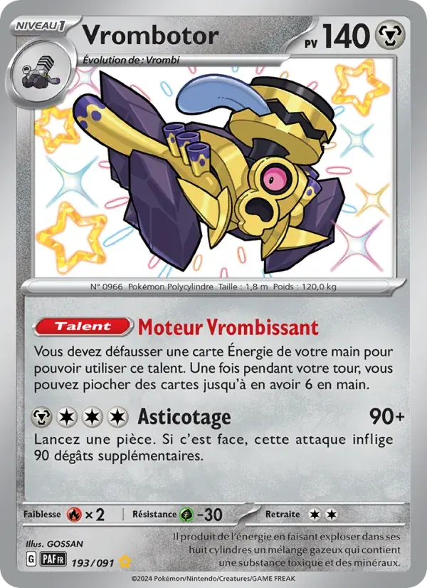 Vrombotor — Destinées de Paldea 193 French Pokémon card