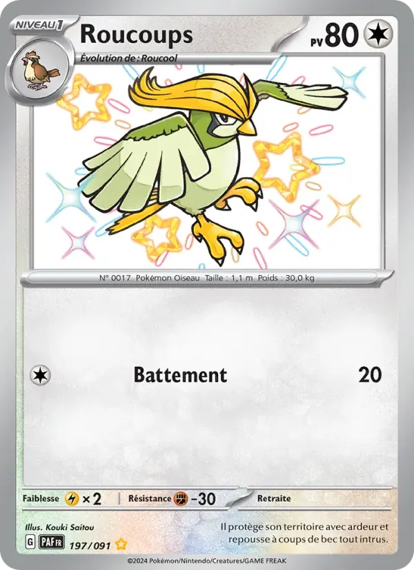 Roucoups — Destinées de Paldea 197 French Pokémon card