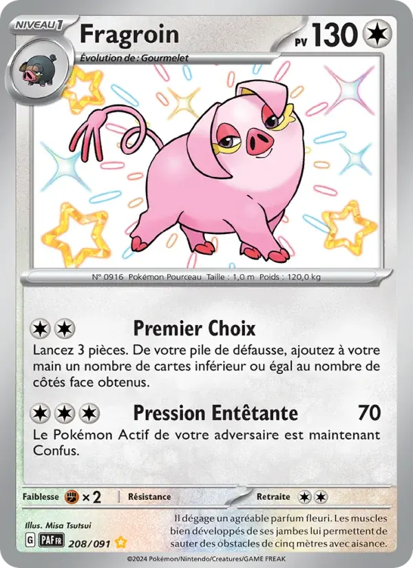 Fragroin — Destinées de Paldea 208 French Pokémon card