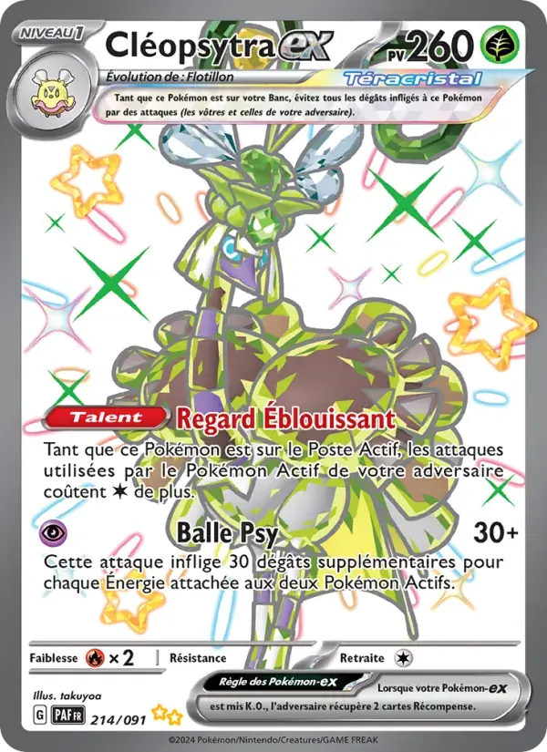Cléopsytra-ex — Destinées de Paldea 214 French Pokémon card