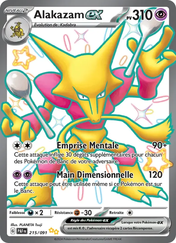 Alakazam-ex — Destinées de Paldea 215 French Pokémon card