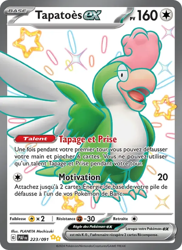 Tapatoès-ex — Destinées de Paldea 223 French Pokémon card